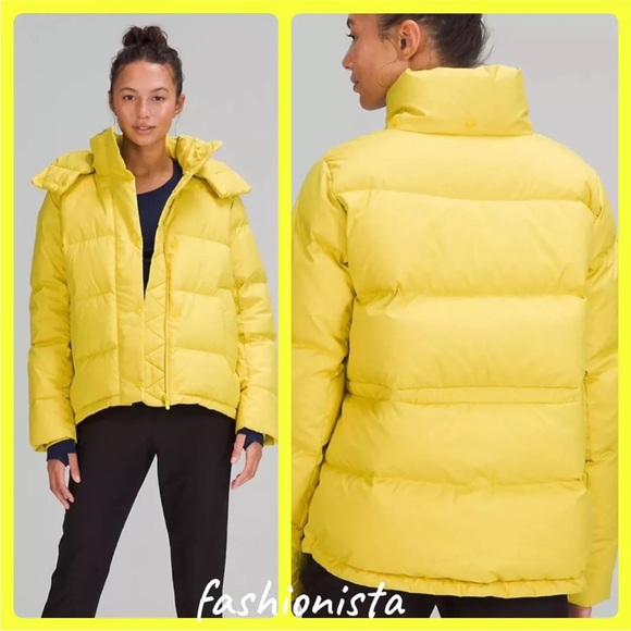 lululemon athletica Jackets & Blazers - Lululemon Wunder Puff Down Coat Jacket Soleil Sz.10